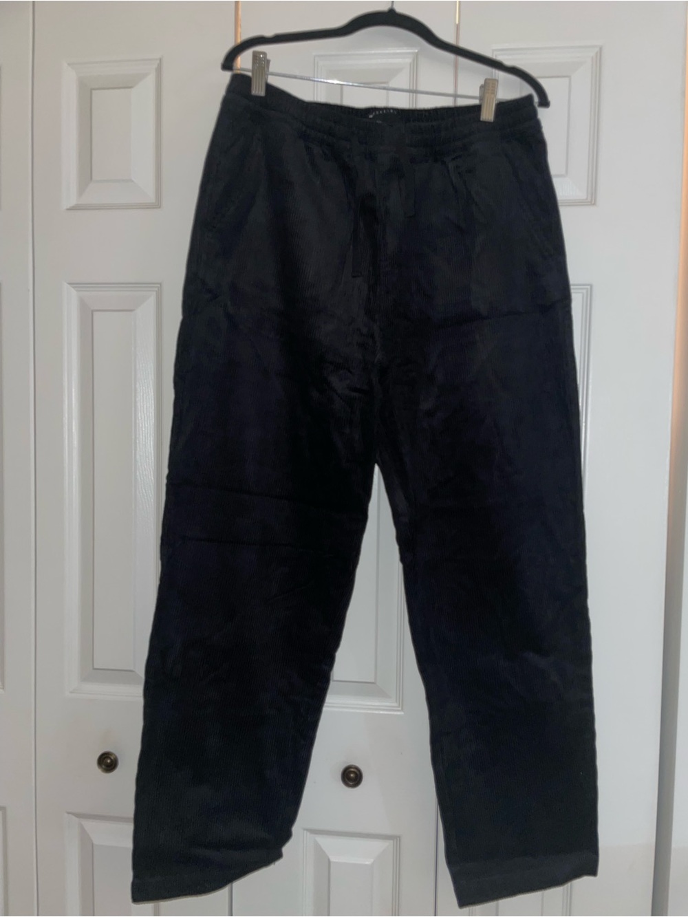 ASOS Black Corduroy Drawstring Pants